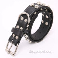 Leder Hundehalsband Bullet Nieten mit Cool